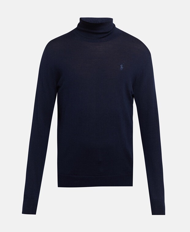 

Шерстяной джемпер Polo Ralph Lauren, темно-синий