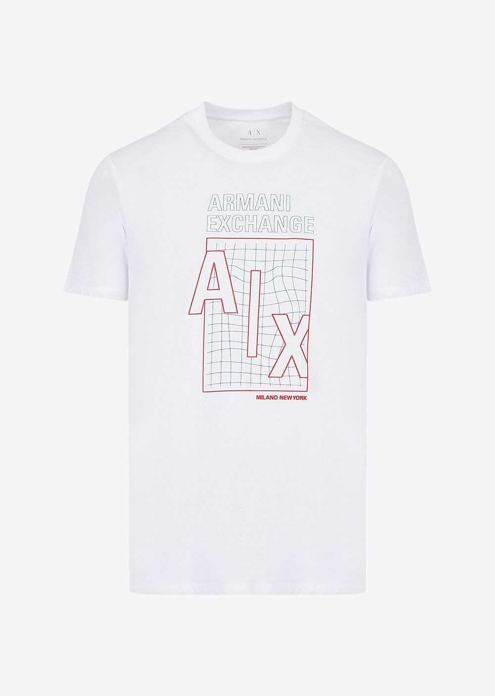 

Приталенные футболка Armani Exchange, белый
