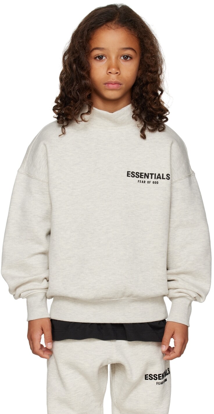 

Детская толстовка с воротником-стойкой Off-White Essentials