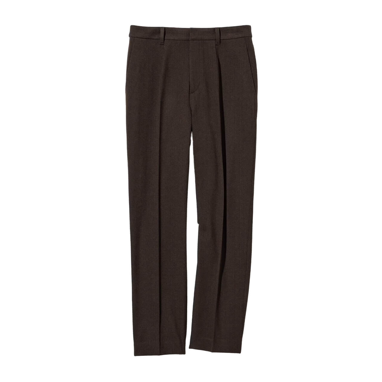 

Брюки Uniqlo Smart Herringbone Ankle Length, темно-коричневый