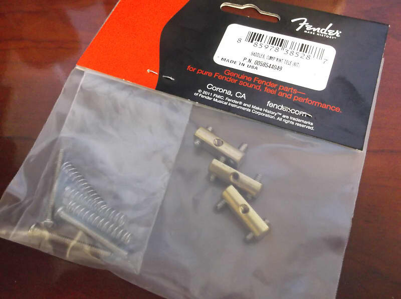 

Оригинальное седло Fender Vintage Tele Compensated Bridge, 005-8544-049