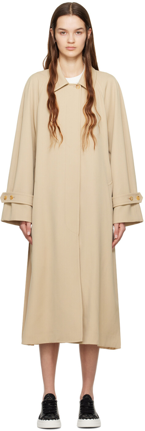 

Бежевый свободный тренч Chloé