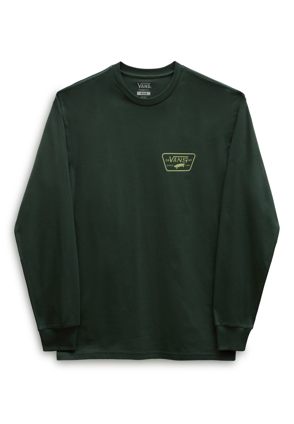 

Футболка с длинным рукавом Mn Full Patch Back Vans, цвет deep forest winter pear