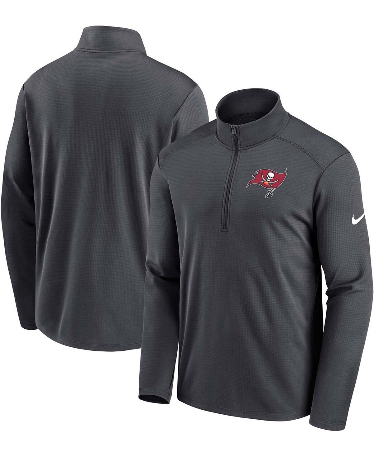 

Мужская куртка pewter tampa bay buccaneers pacer performance с молнией на четверть Nike