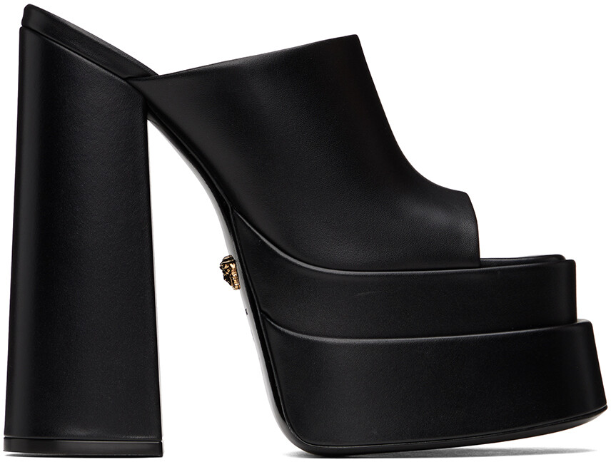 

Черные мюли на платформе Aevitas Versace