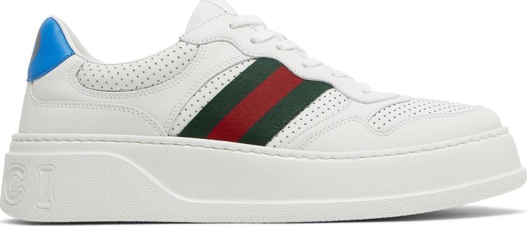 Кроссовки Gucci Chunky GG Web Sneaker White Blue, белый - фото