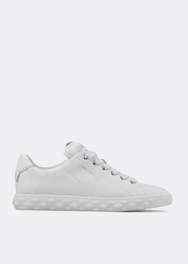 

Кроссовки JIMMY CHOO Diamond Light sneakers, белый