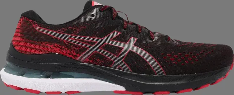 Asics gel kayano black red best sale