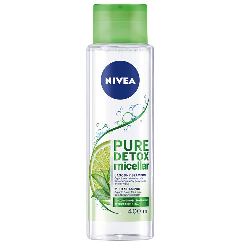 

Nivea Pure Detox Micellar мягкий мицеллярный шампунь для уставших волос и кожи головы 400мл