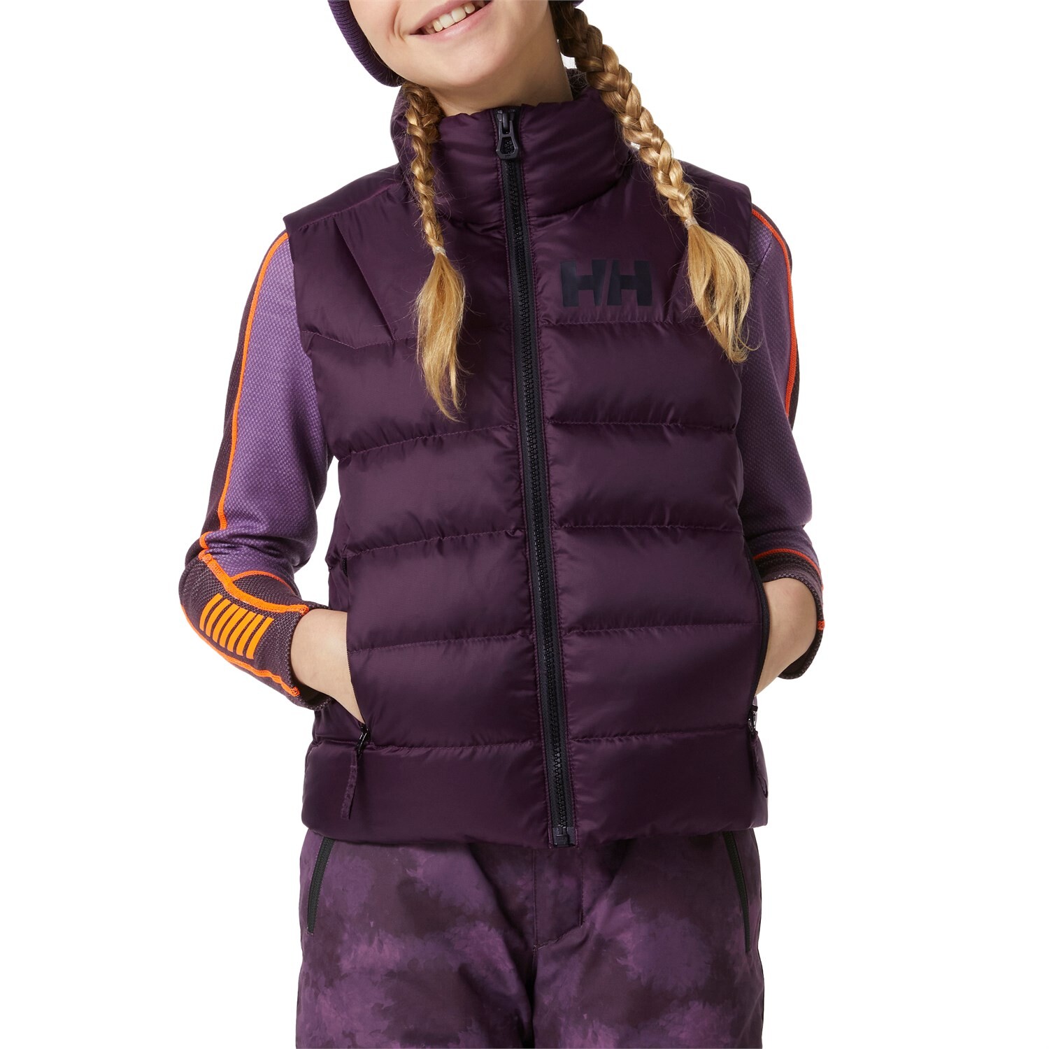 

Пуховой жилет Helly Hansen Isfjord детский, amethyst