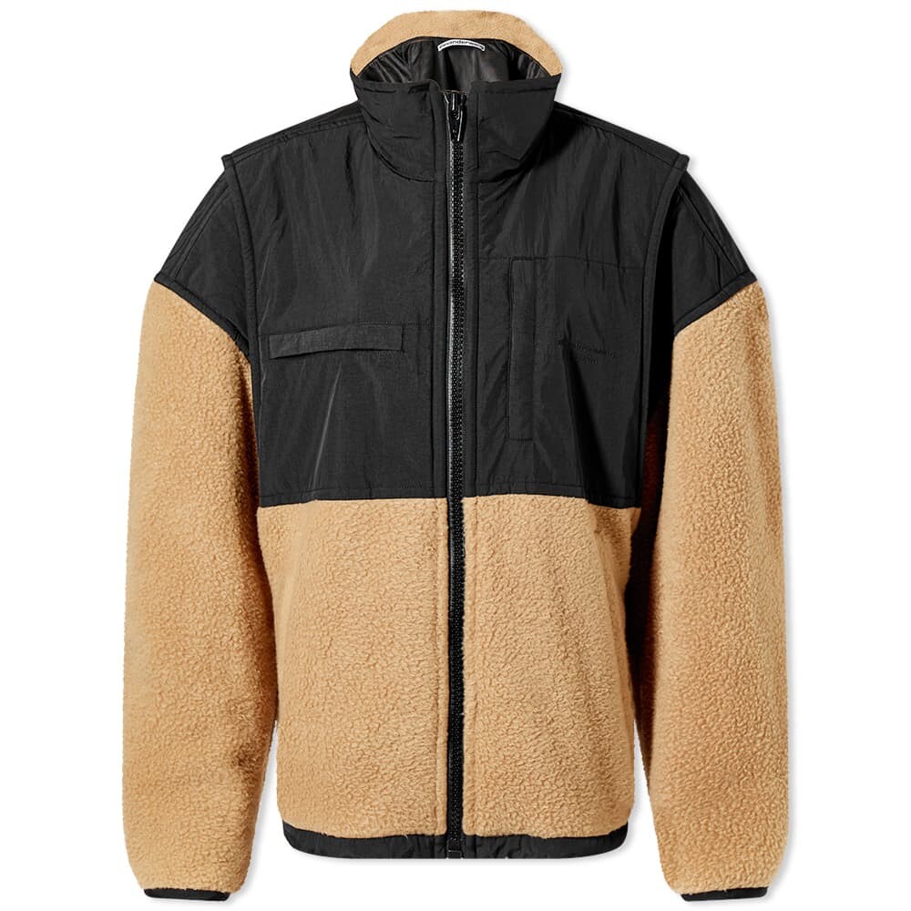 

Флисовая куртка оверсайз Alexander Wang, Коричневый