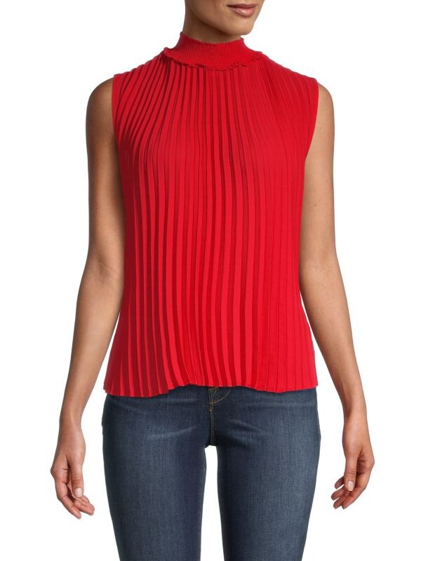 

Топ со складками гармошкой NANETTE nanette lepore Pure red