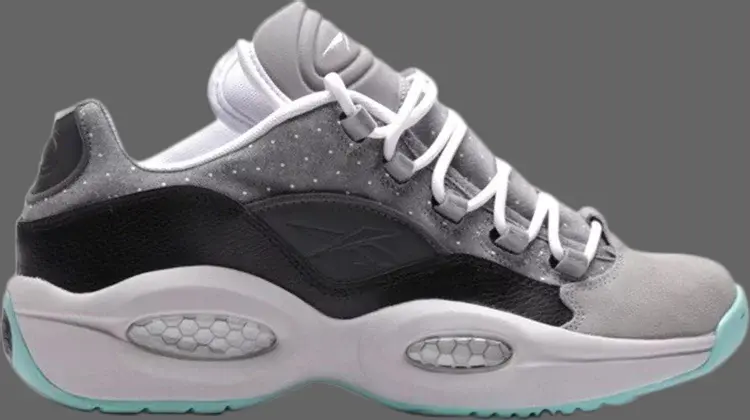 

Лимитированные кроссовки question low r13 Reebok, серый