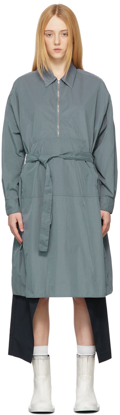 

Синее свободное платье MM6 Maison Margiela