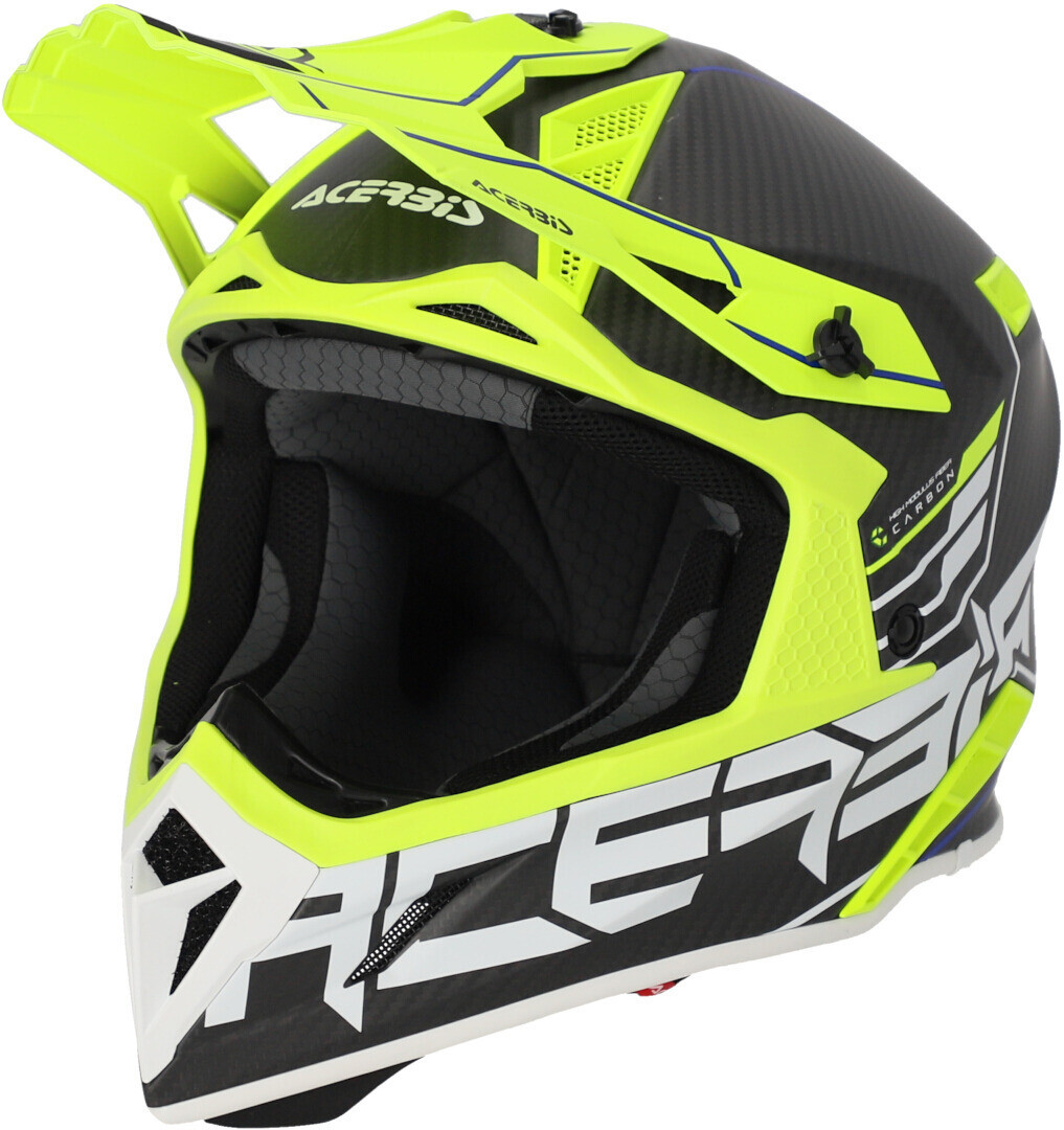 

Acerbis Steel Carbon 2023 Шлем для мотокросса, черный/желтый