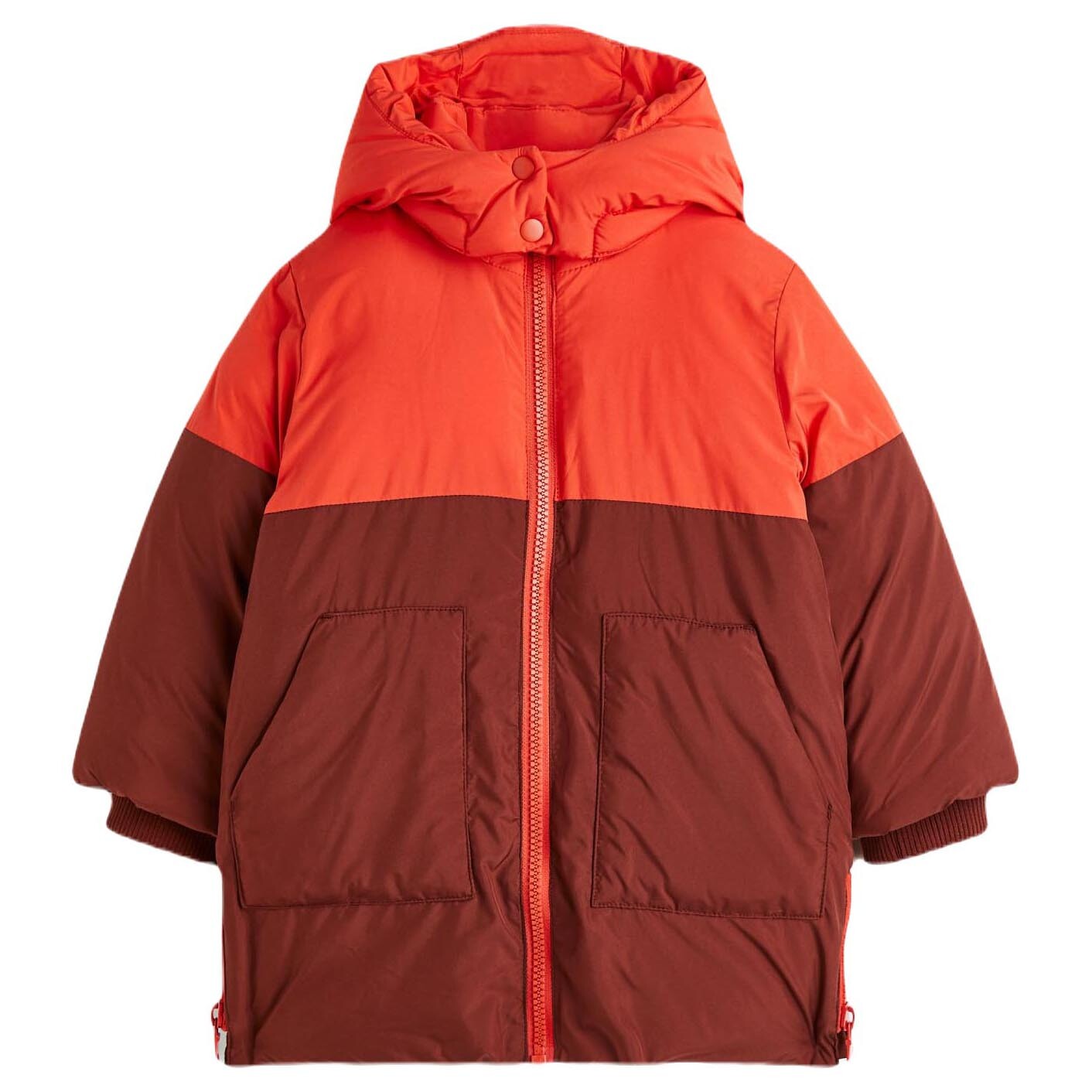 

Куртка H&M Padded Color-block, темно-коричневый