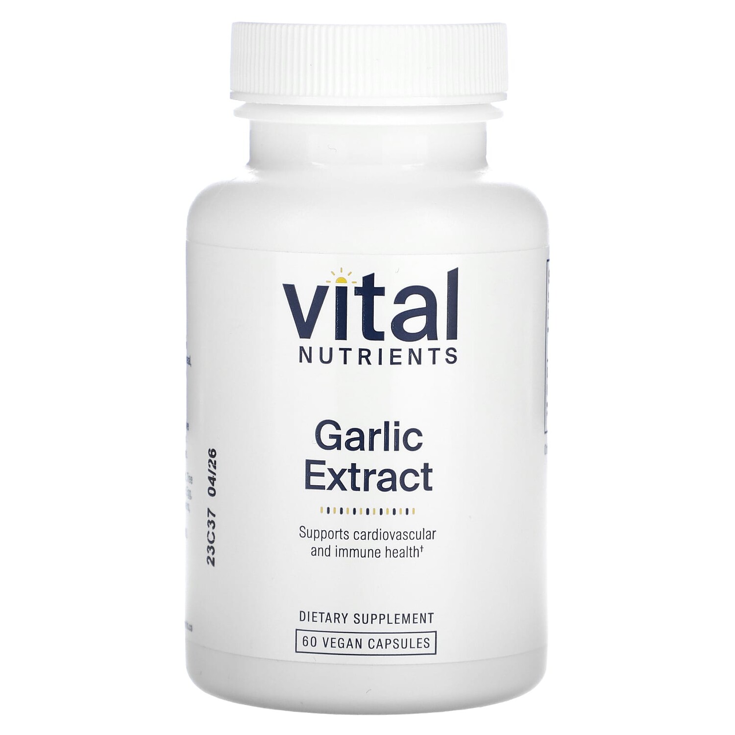 

Экстракт чеснока, 60 веганских капсул, Vital Nutrients