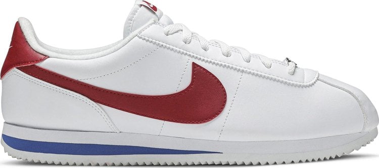 Nike cortez classic white sale red