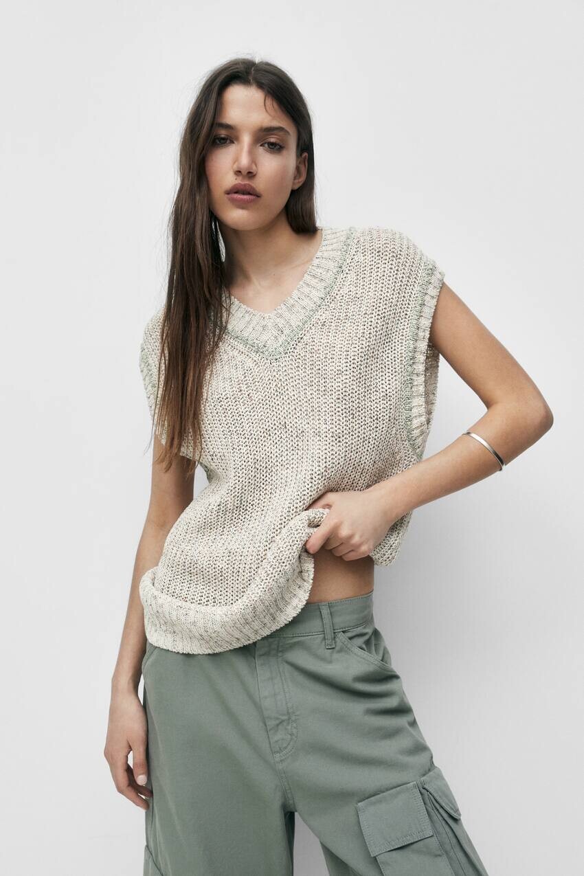 

Вязаный жилет - ограниченная серия Pull&Bear