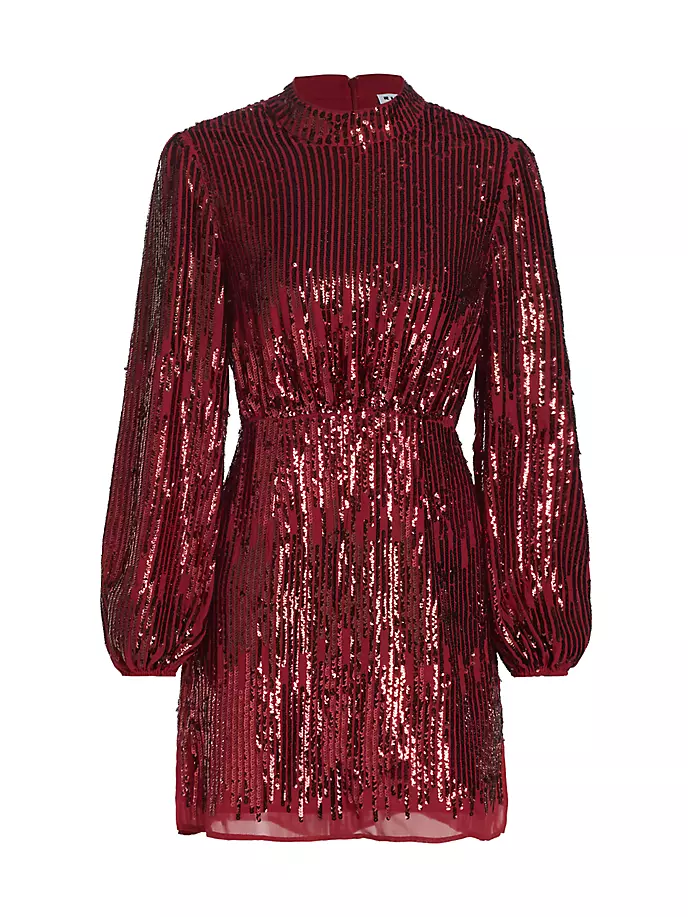 

Мини-платье Samantha с пайетками Rixo, цвет ombre embellishment burgundy