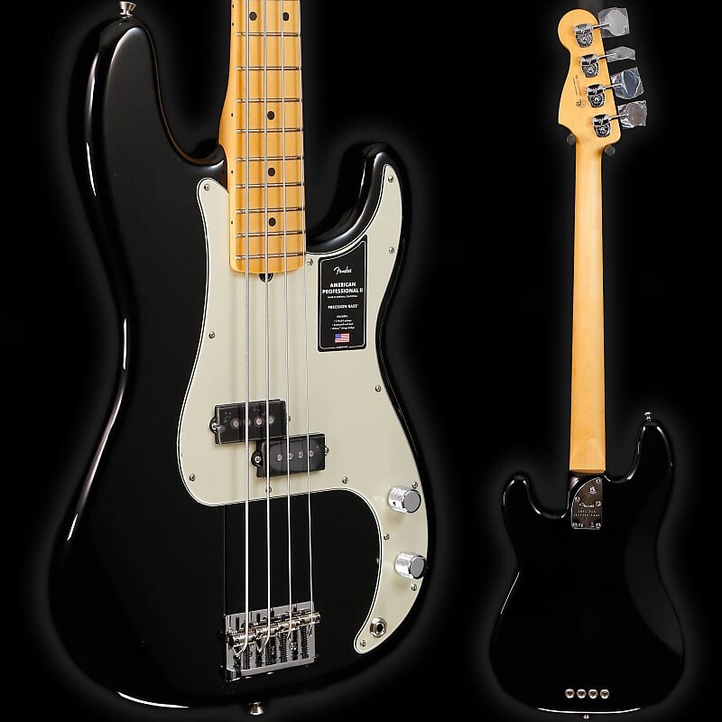 

Басс гитара Fender American Professional II Precision Bass, Maple Fb, Black