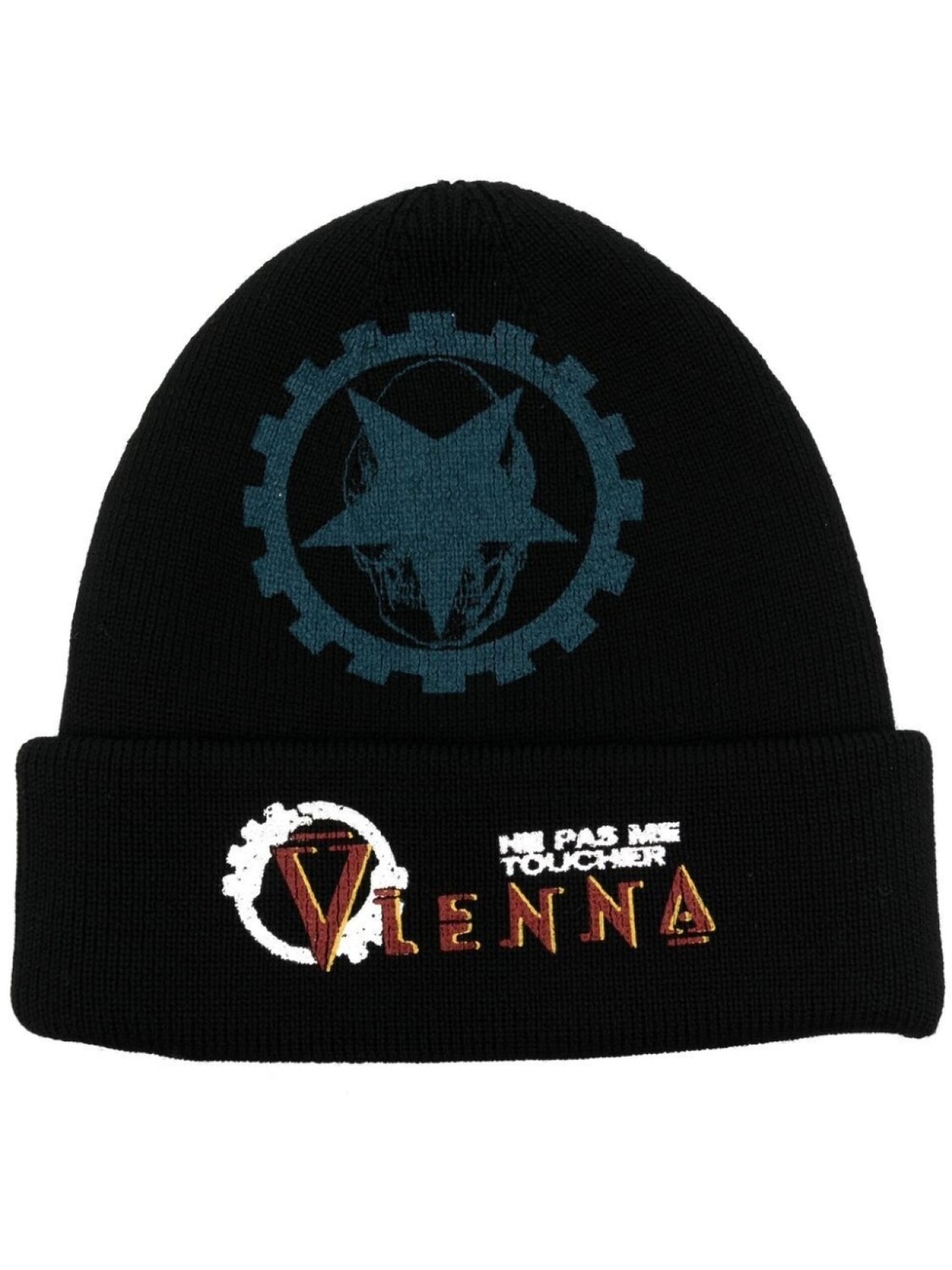 

VETEMENTS шапка бини с узором, черный