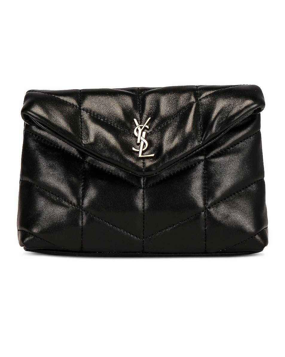 

Сумка Saint Laurent Small Puffer Pouch, неро