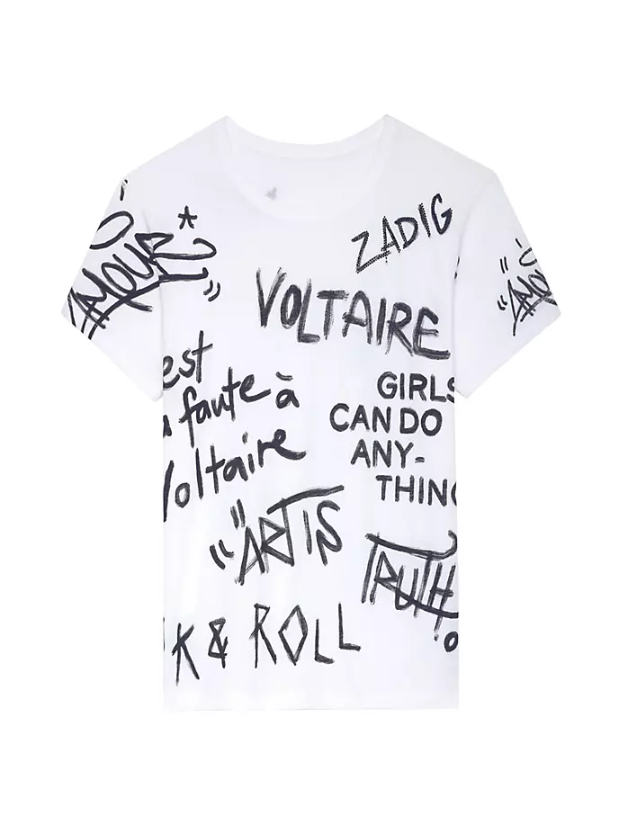 

Футболка с принтом Marta Manifesto Zadig & Voltaire, цвет blanc