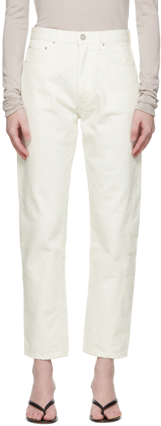 

Джинсы Off-White с перекрученными швами Totême