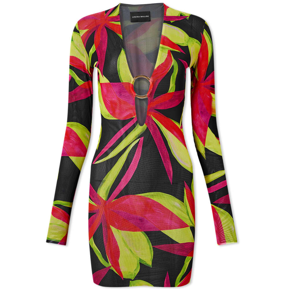 

Платье Louisa Ballou Long Sleeve Helios Double Layer Mesh Dress