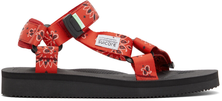 

Красные сандалии DEPA-CAB Suicoke