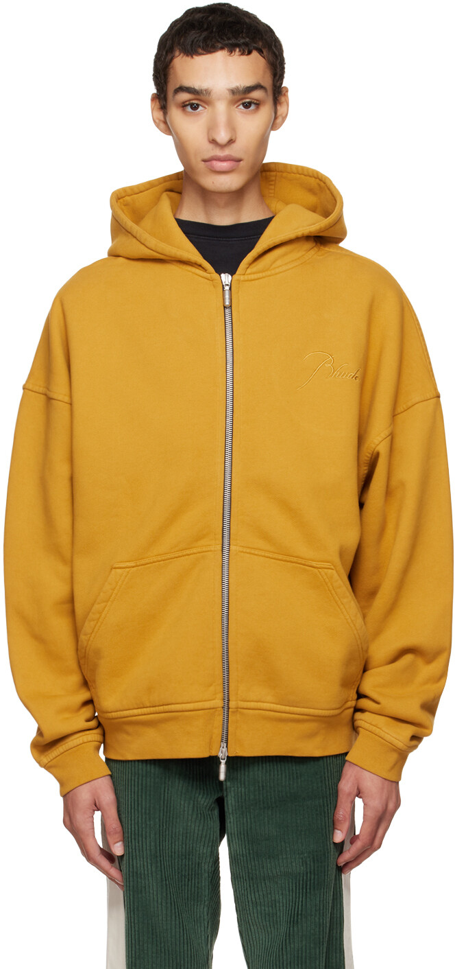 

Желтый худи с вышивкой Rhude