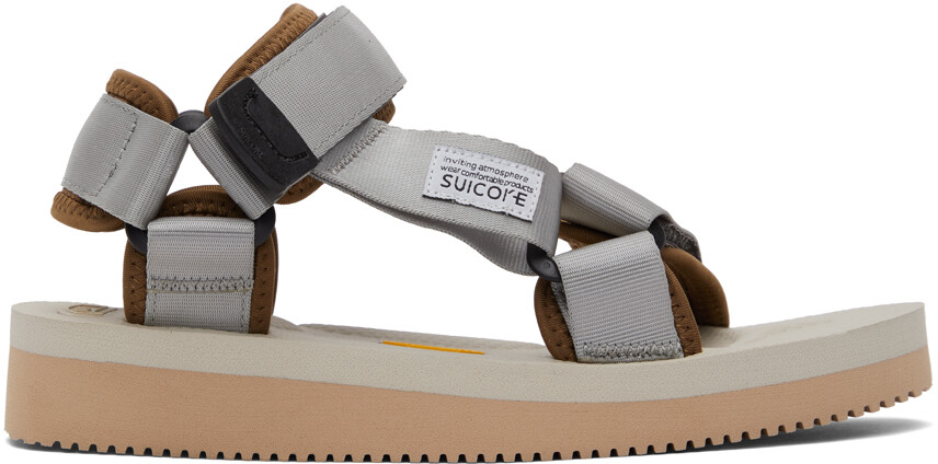 

Серо-бежевые сандалии DEPA-V2 Suicoke