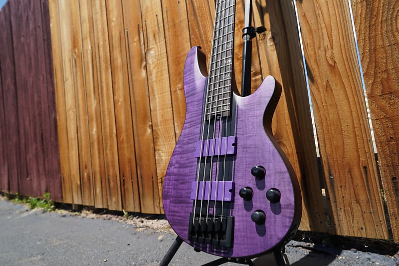 Schecter DIAMOND SERIES C-5 GT Satin Trans Purple 5-струнная электрическая бас-гитара (2022)