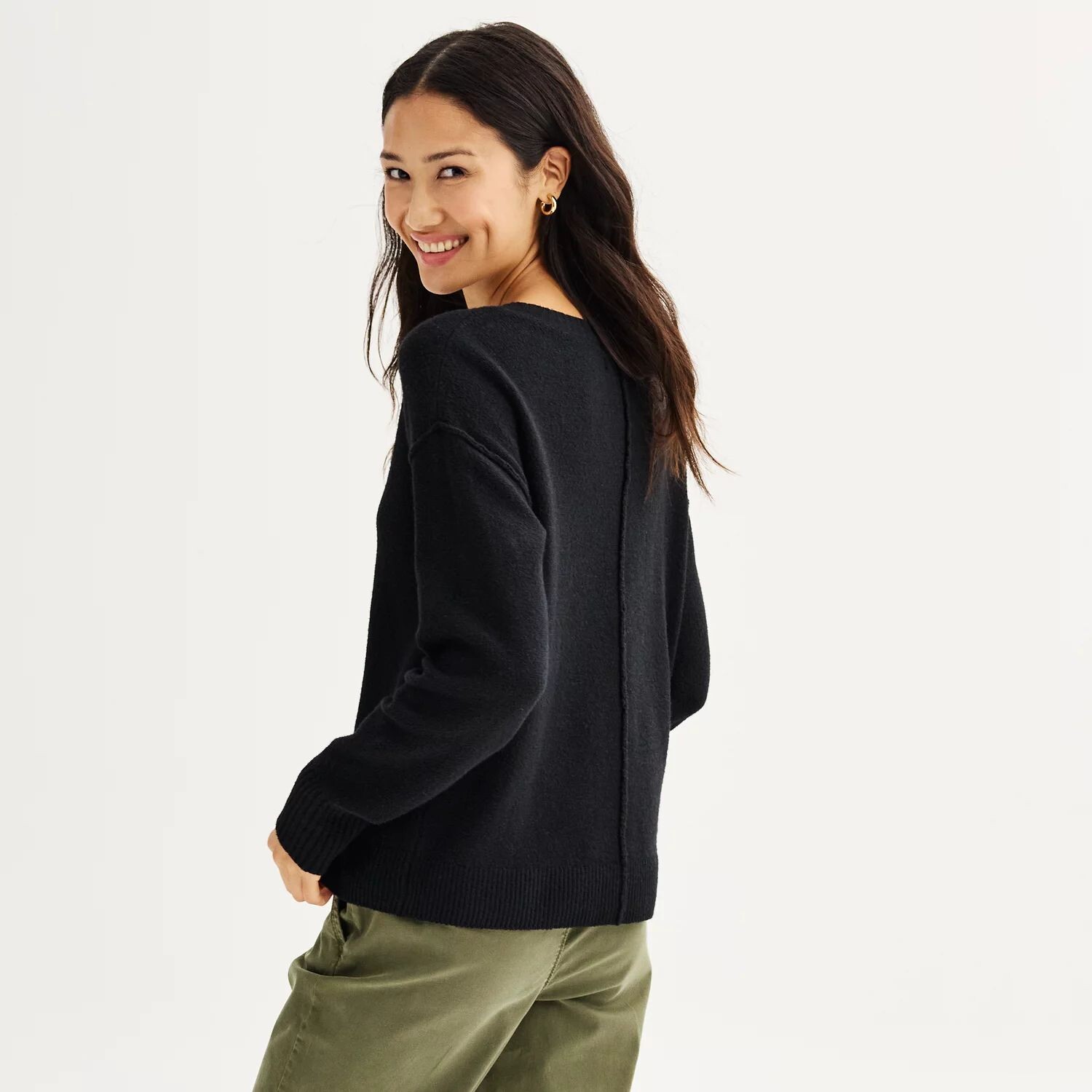 

Женский пуловер с v-образным вырезом Sonoma Goods For Life Sonoma Goods For Life, красный