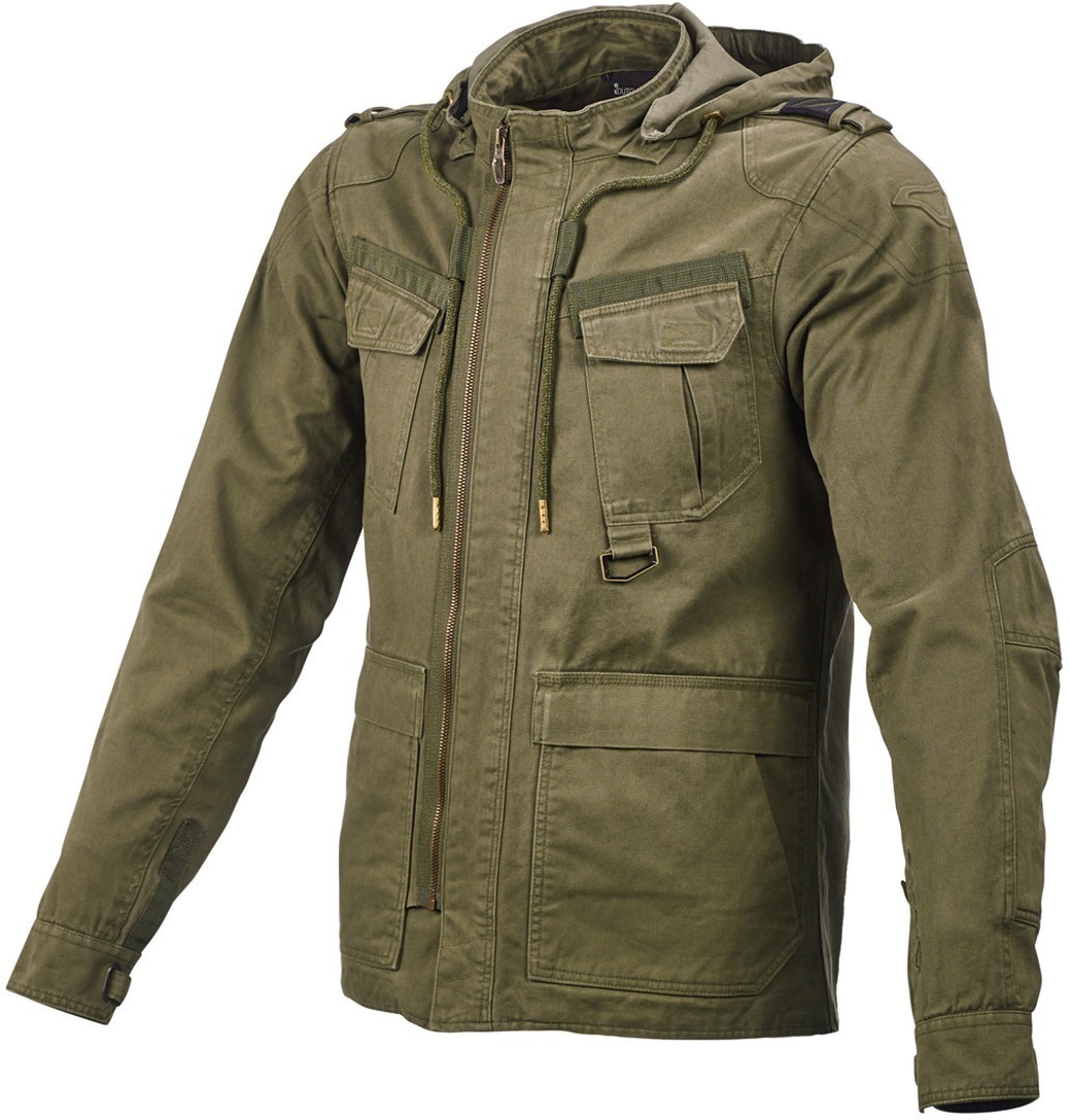 цена Куртка мотоциклетная Macna Combat Zip, темно-зеленый