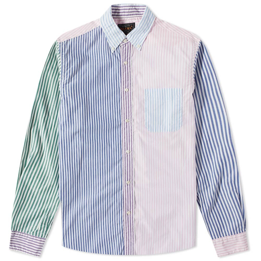 

Рубашка END. x Beams Plus Varsity BD Crazy Stripe Shirt