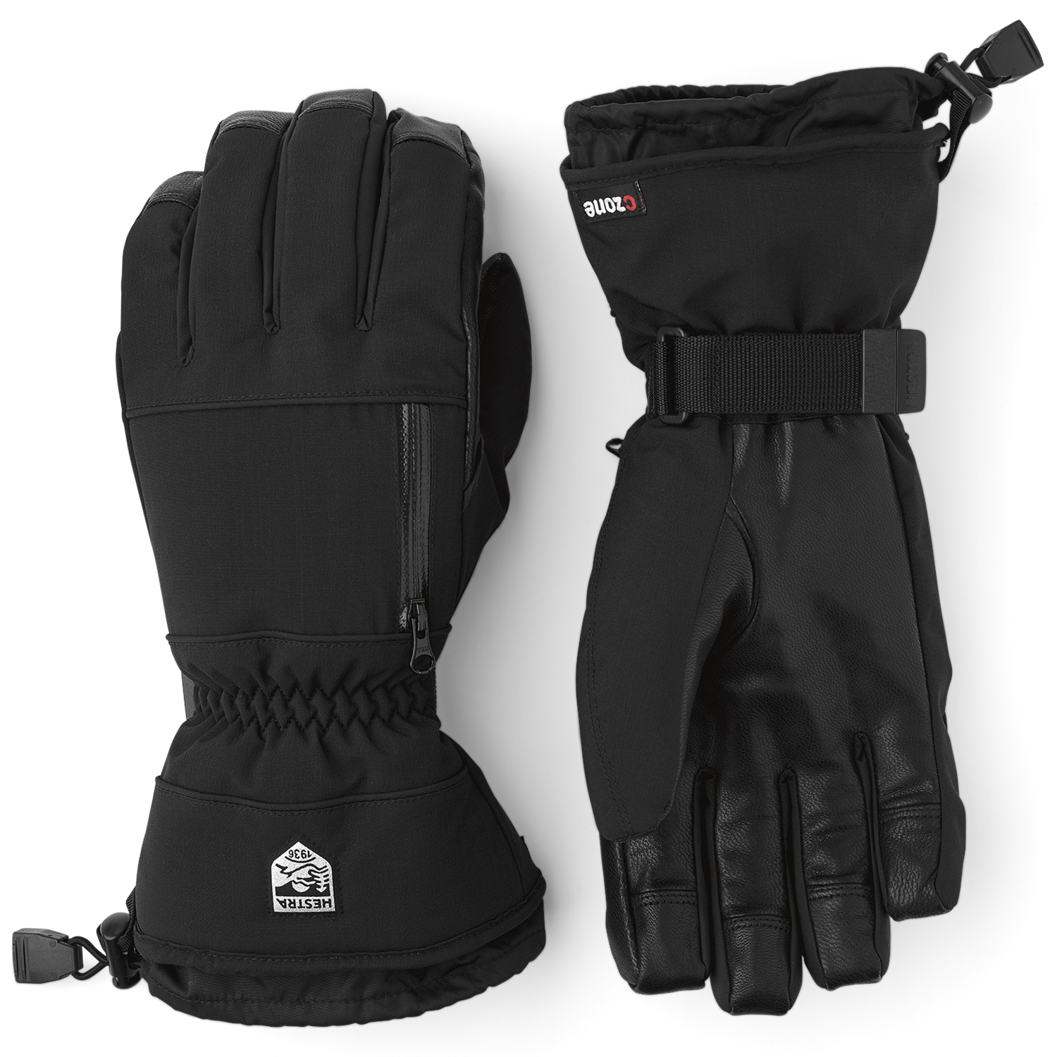 Перчатки Hestra CZone Pointer с пятью пальцами, черный длинные гвозди искусственные перчатки реквизит для костювечерние варежки с пятью пальцами перчатки с когтями на хэллоуин страшные ужас