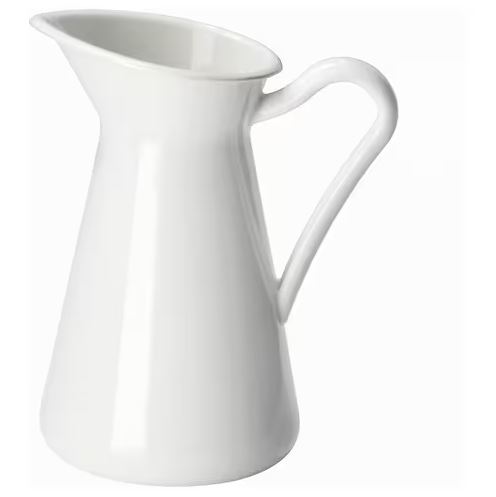ваза для цветов любимой Кувшин для воды/ваза 0.6 литров Ikea, белый