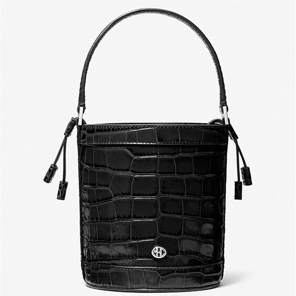 

Сумка Michael Kors Audrey Medium Crocodile Embossed Leather Bucket, черный