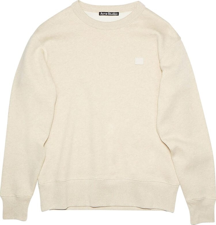 

Толстовка Acne Studios Crew Neck Sweatshirt 'Oatmeal Melange', кремовый, Бежевый