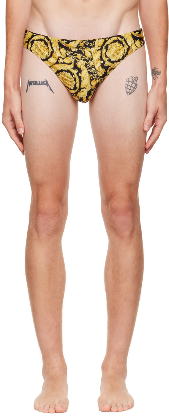 

Черные плавки Barocco Versace Underwear