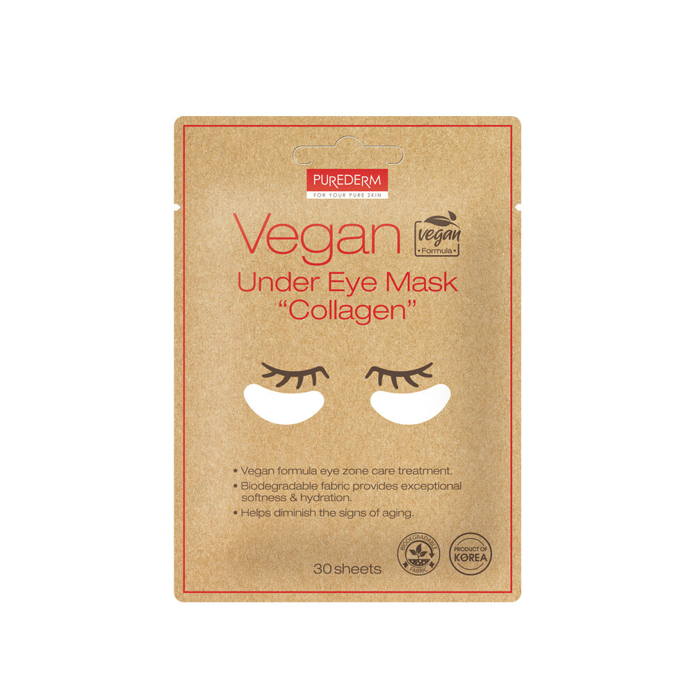 

Purederm Vegan Under Eye Mask веганские подушечки для глаз с коллагеном 30шт