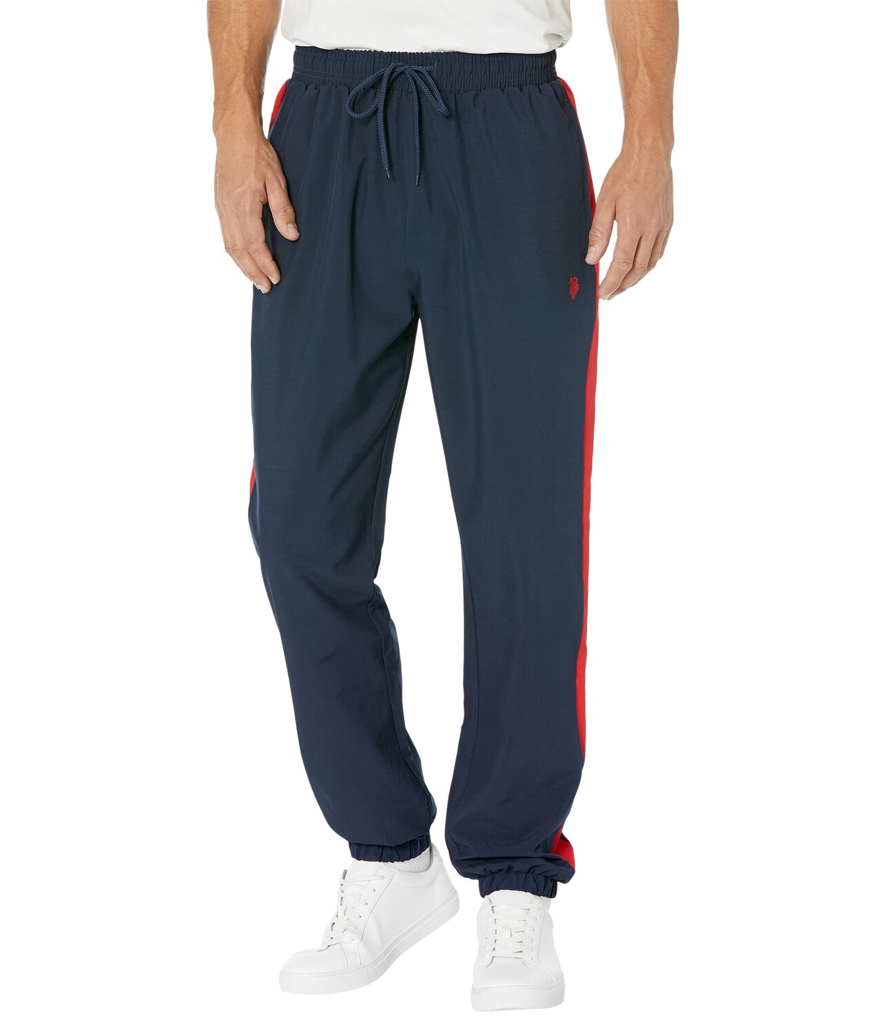 

Брюки U.S. POLO ASSN., Stretch Woven Pants with Stripe, Серый