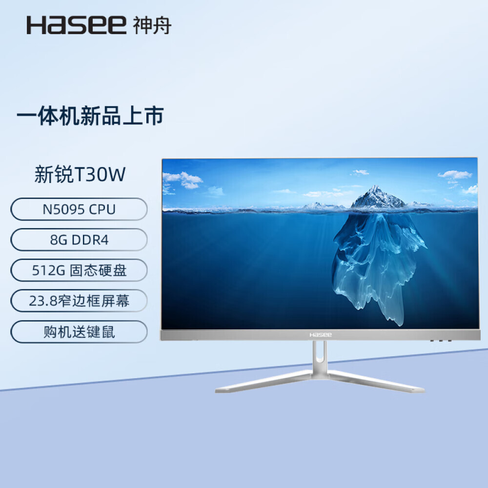 

Моноблок Hasee Xinrui T30W 23,8" Celeron Intel N5095, белый