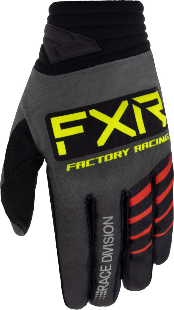 Перчатки FXR Prime 2023 для мотокросса, черный/серый/красный перчатки для мотокросса prime 2023 fxr черный серый желтый