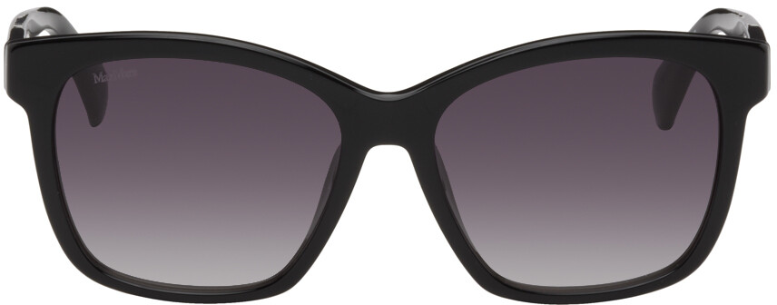 

Черные квадратные солнцезащитные очки Max Mara