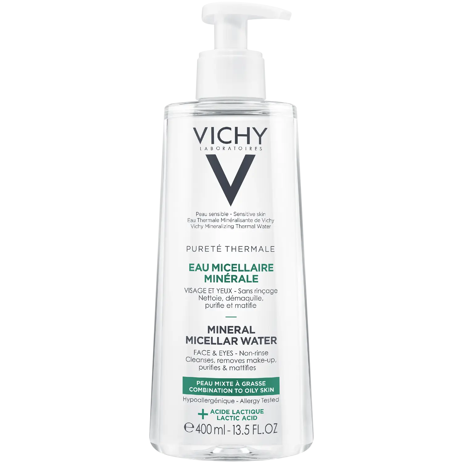 

Vichy Purete Thermale мицеллярная жидкость для комбинированной кожи, 400 мл