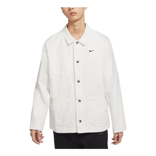 

Куртка Men's Nike Solid Color Logo Printing Jacket White DQ5185-030, белый