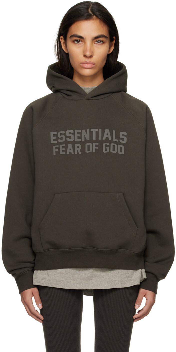 

Серый худи реглан Essentials